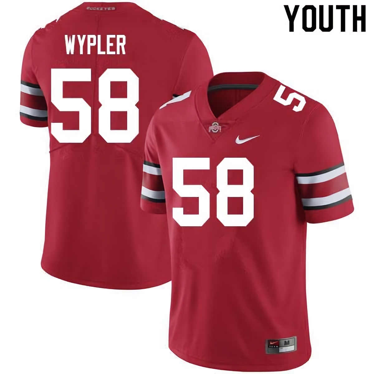 Luke Wypler Ohio State Buckeyes Youth NCAA #58 Nike Scarlet College Stitched Football Jersey BTG1156BO